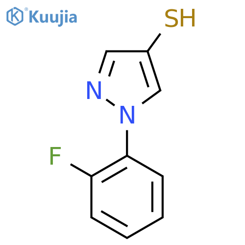 1-(2-fluorophenyl)-1H-pyrazole-4-thiol structure
