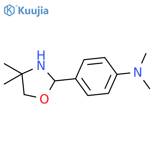 Benzenamine, 4-(4,4-dimethyl-2-oxazolidinyl)-N,N-dimethyl- structure