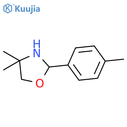 Oxazolidine, 4,4-dimethyl-2-(4-methylphenyl)- structure