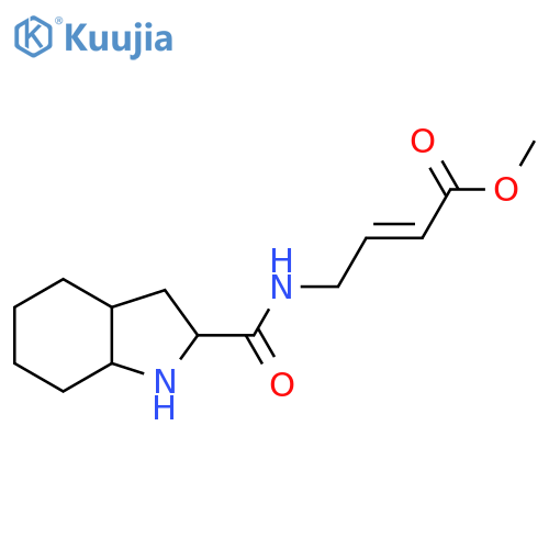 methyl (2E)-4-[(octahydro-1H-indol-2-yl)formamido]but-2-enoate structure