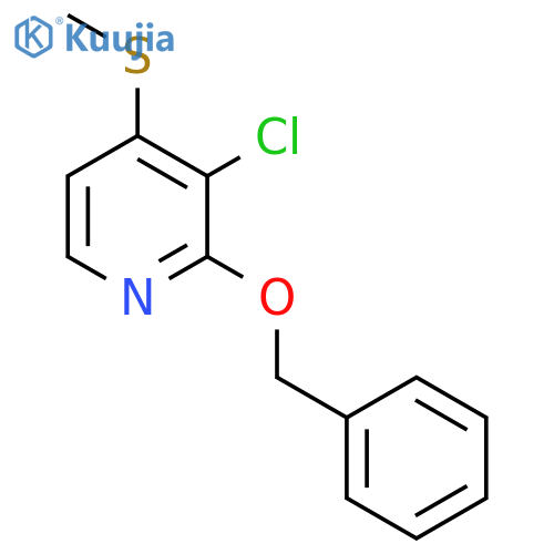 2-(Benzyloxy)-3-chloro-4-(methylthio)pyridine structure