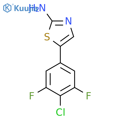 5-(4-Chloro-3,5-difluorophenyl)thiazol-2-amine structure