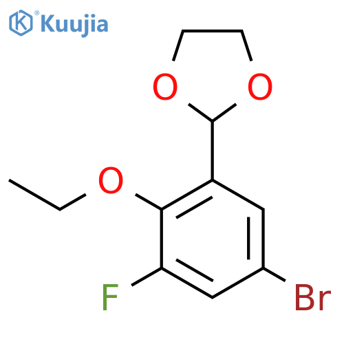 2-(5-Bromo-2-ethoxy-3-fluorophenyl)-1,3-dioxolane structure