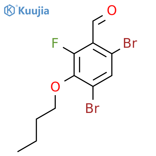 4,6-Dibromo-3-butoxy-2-fluorobenzaldehyde structure