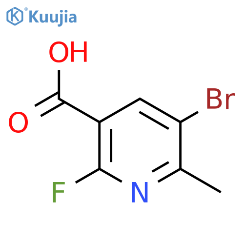 5-Bromo-2-fluoro-6-methylnicotinic acid structure