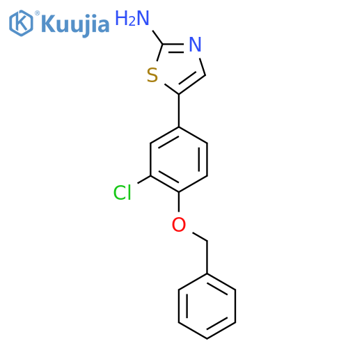5-(4-(Benzyloxy)-3-chlorophenyl)thiazol-2-amine structure