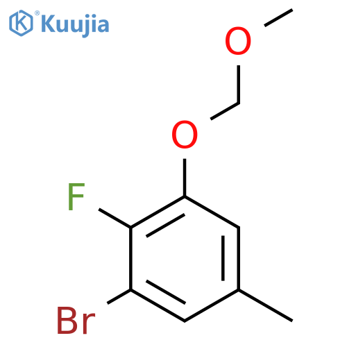 1-Bromo-2-fluoro-3-(methoxymethoxy)-5-methylbenzene structure