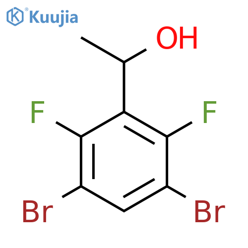 1-(3,5-Dibromo-2,6-difluorophenyl)ethanol structure