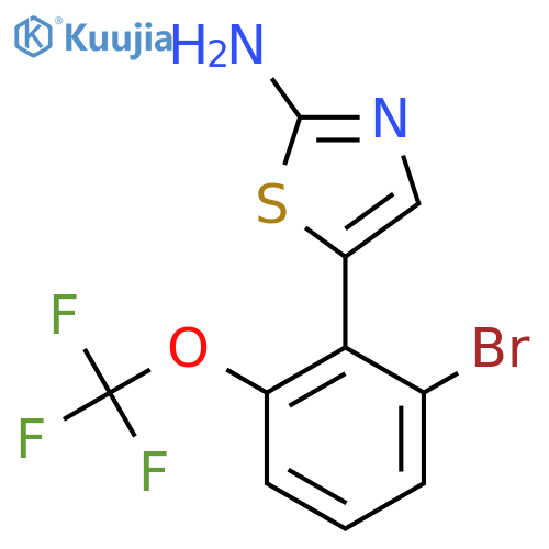 5-(2-Bromo-6-(trifluoromethoxy)phenyl)thiazol-2-amine structure