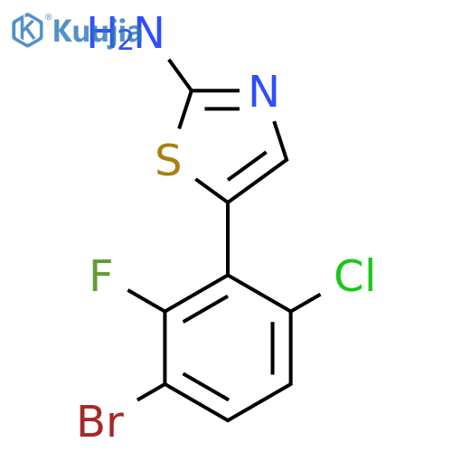 5-(3-Bromo-6-chloro-2-fluorophenyl)thiazol-2-amine structure