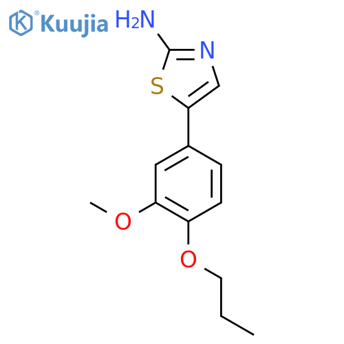 5-(3-Methoxy-4-propoxyphenyl)thiazol-2-amine structure