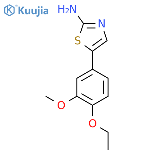 5-(4-Ethoxy-3-methoxyphenyl)thiazol-2-amine structure