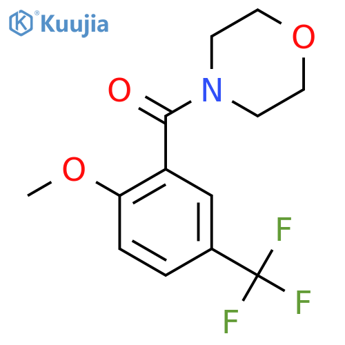 (2-Methoxy-5-(trifluoromethyl)phenyl)(morpholino)methanone structure