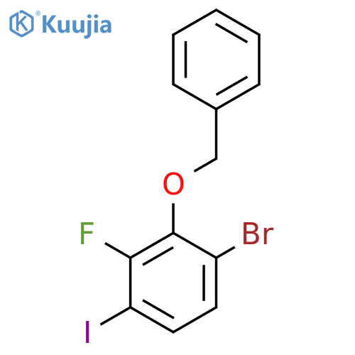 2-(Benzyloxy)-1-bromo-3-fluoro-4-iodobenzene structure