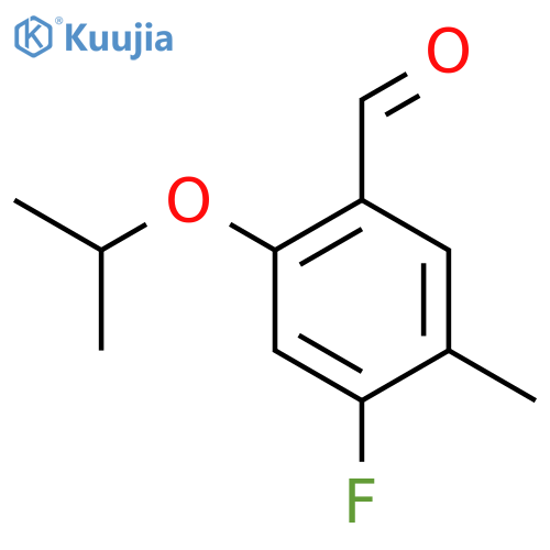4-Fluoro-2-isopropoxy-5-methylbenzaldehyde structure