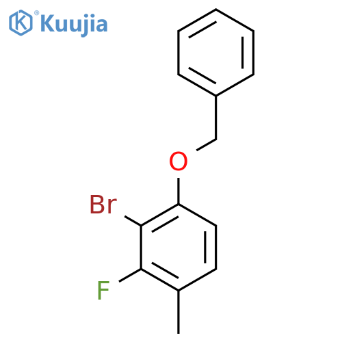 1-(Benzyloxy)-2-bromo-3-fluoro-4-methylbenzene structure