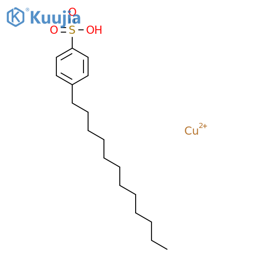 Benzenesulfonic acid,4-dodecyl-, copper(2+) salt (2:1) structure