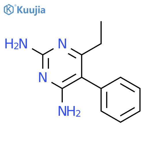2,4-Pyrimidinediamine,6-ethyl-5-phenyl- structure