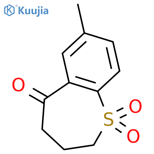 7-methyl-2,3,4,5-tetrahydro-1lambda6-benzothiepine-1,1,5-trione structure