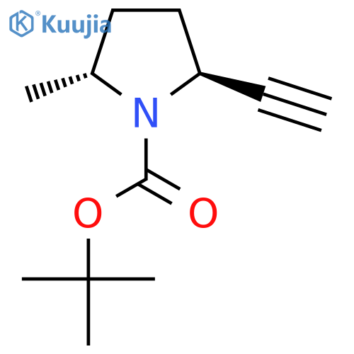 Tert-butyl (2S,5R)-2-ethynyl-5-methylpyrrolidine-1-carboxylate structure