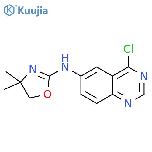 6-Quinazolinamine, 4-chloro-N-(4,5-dihydro-4,4-dimethyl-2-oxazolyl)- structure