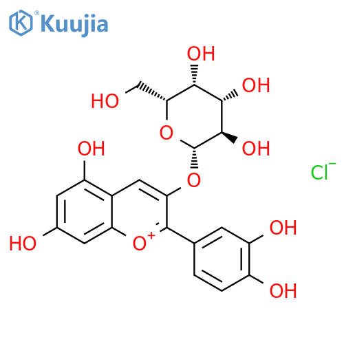 Cyanidin-3-O-galactoside chloride structure