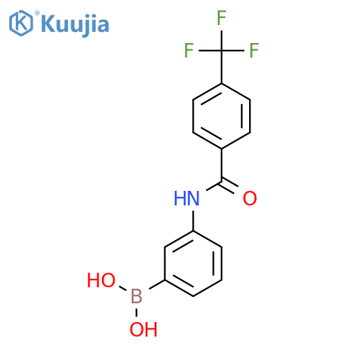 Boronic acid, [3-[[4-(trifluoromethyl)benzoyl]amino]phenyl]-(9CI) structure