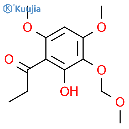 1-2-Hydroxy-4,6-dimethoxy-3-(methoxymethoxy)phenyl-1-propanone structure
