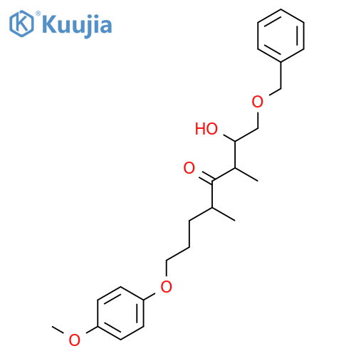 (2R,3R,5S)-3,5-Dimethyl-1-benzyloxy-2-hydroxy-8-(4-methoxyphenoxy)-4-octanone structure