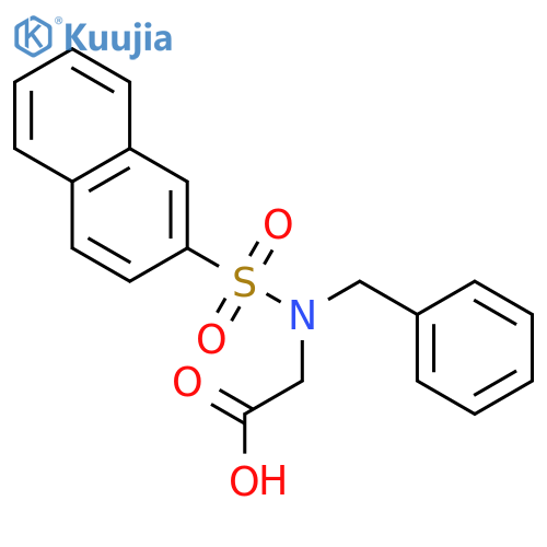 Glycine, N-(2-naphthalenylsulfonyl)-N-(phenylmethyl)- structure