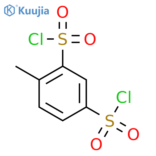 4-methylbenzene-1,3-disulfonyl dichloride structure