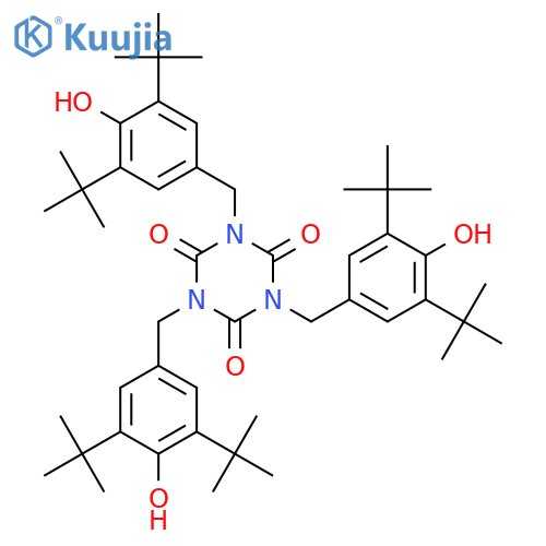 Tris(3,5-di-tert-butyl-4-hydroxybenzyl) Isocyanurate structure