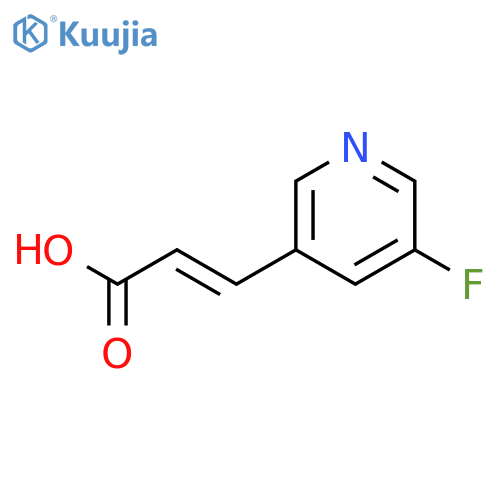 3-(5-fluoropyridin-3-yl)prop-2-enoic acid structure