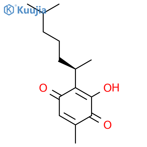 2,5-Cyclohexadiene-1,4-dione,2-[(1R)-1,5-dimethylhexyl]-3-hydroxy-5-methyl- structure