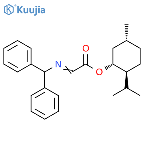 Acetic acid, 2-[(diphenylmethyl)imino]-, (1R,2S,5R)-5-methyl-2-(1-methylethyl)cyclohexyl ester structure