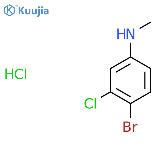 4-bromo-3-chloro-N-methylaniline hydrochloride structure