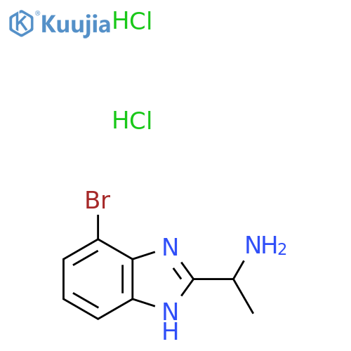 1-(4-bromo-1H-1,3-benzodiazol-2-yl)ethan-1-amine dihydrochloride structure