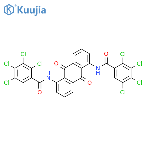 Benzamide,N,N'-(9,10-dihydro-9,10-dioxo-1,5-anthracenediyl)bis[2,3,4,5-tetrachloro- structure