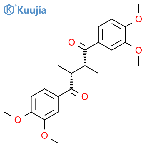 1,4-Butanedione, 1,4-bis(3,4-dimethoxyphenyl)-2,3-dimethyl-, (R*,R*)- structure