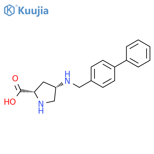 L-Proline, 4-[([1,1'-biphenyl]-4-ylmethyl)amino]-, (4S)- structure