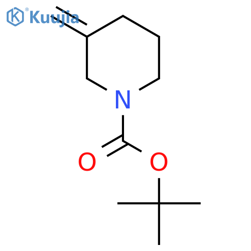 tert-butyl 3-methylidenepiperidine-1-carboxylate structure