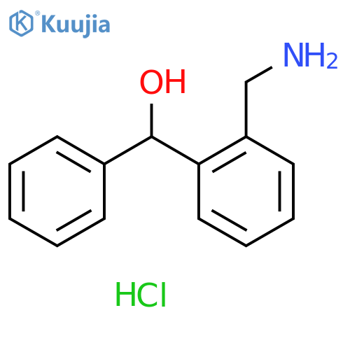 Benzenemethanol, 2-(aminomethyl)-α-phenyl-, hydrochloride (1:1) structure