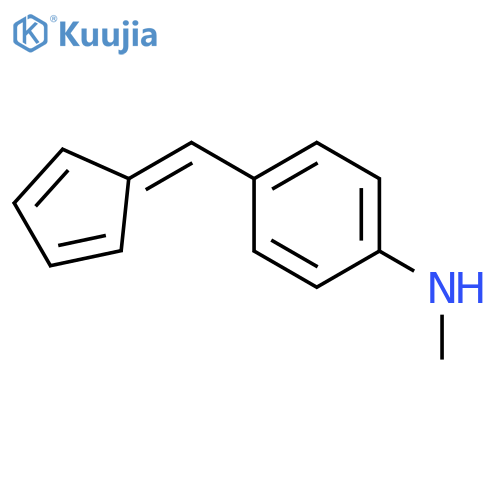 4-(cyclopenta-2,4-dien-1-ylidenemethyl)-n-methylaniline structure