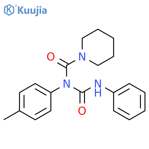 1-Piperidinecarboxamide,N-(4-methylphenyl)-N-[(phenylamino)carbonyl]- structure