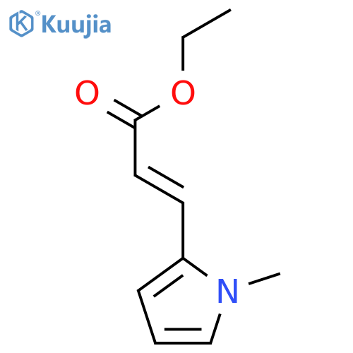 ethyl (2E)-3-(1-methyl-1H-pyrrol-2-yl)prop-2-enoate structure