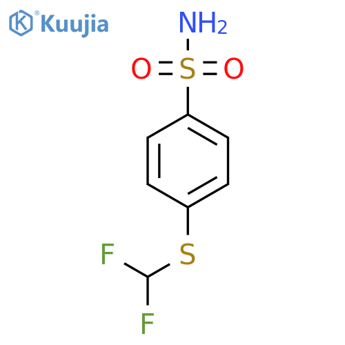 4-(difluoromethyl)sulfanylbenzene-1-sulfonamide structure