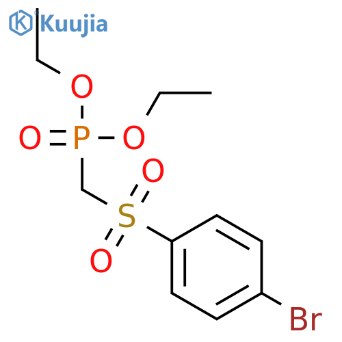 Phosphonic acid, [[(4-bromophenyl)sulfonyl]methyl]-, diethyl ester structure