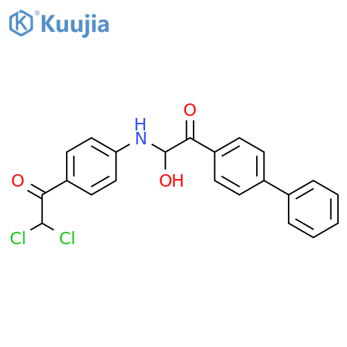 Ethanone,1-[1,1'-biphenyl]-4-yl-2-[[4-(dichloroacetyl)phenyl]amino]-2-hydroxy- (9CI) structure
