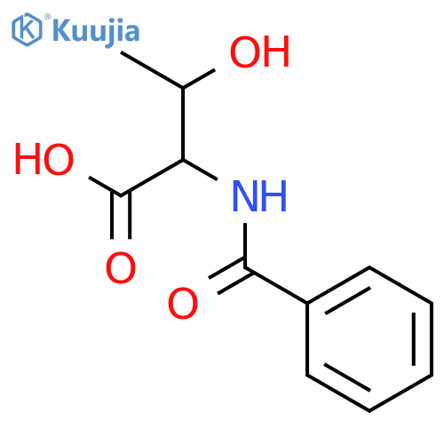 N-Benzoyl-DL-threonine structure