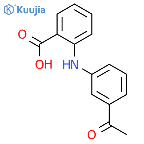 Benzoic acid,2-[(3-acetylphenyl)amino]- structure